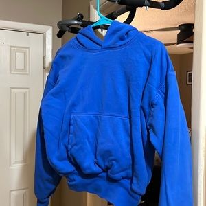 YZ hoodie, blue, worn maybe 2x